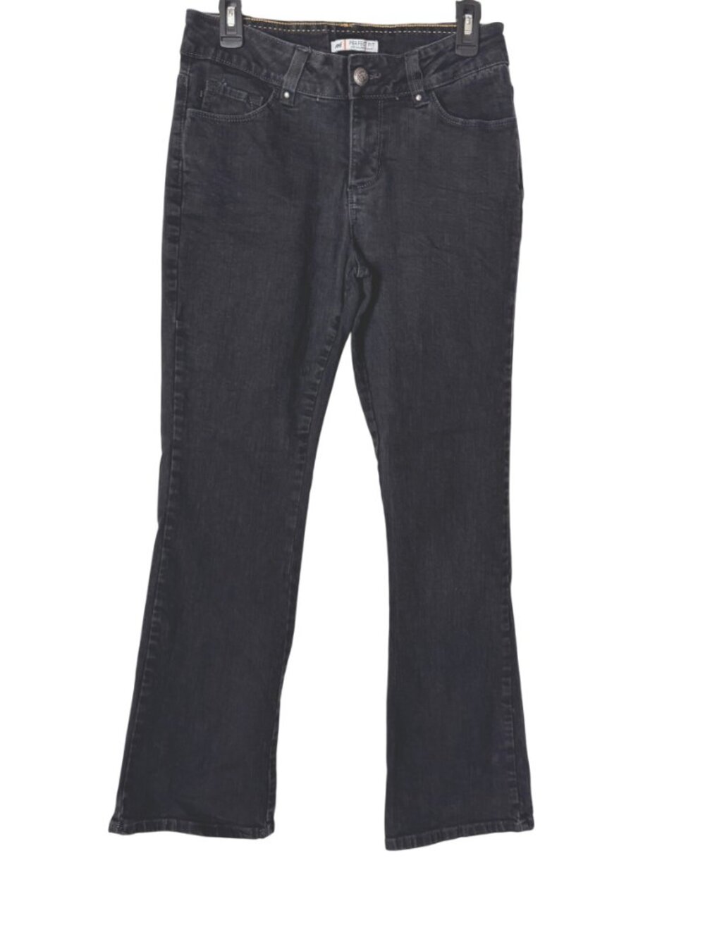 Lee Jeans Perfect Fit Bootcut Women Size 10 Medium Black Stretch Denim